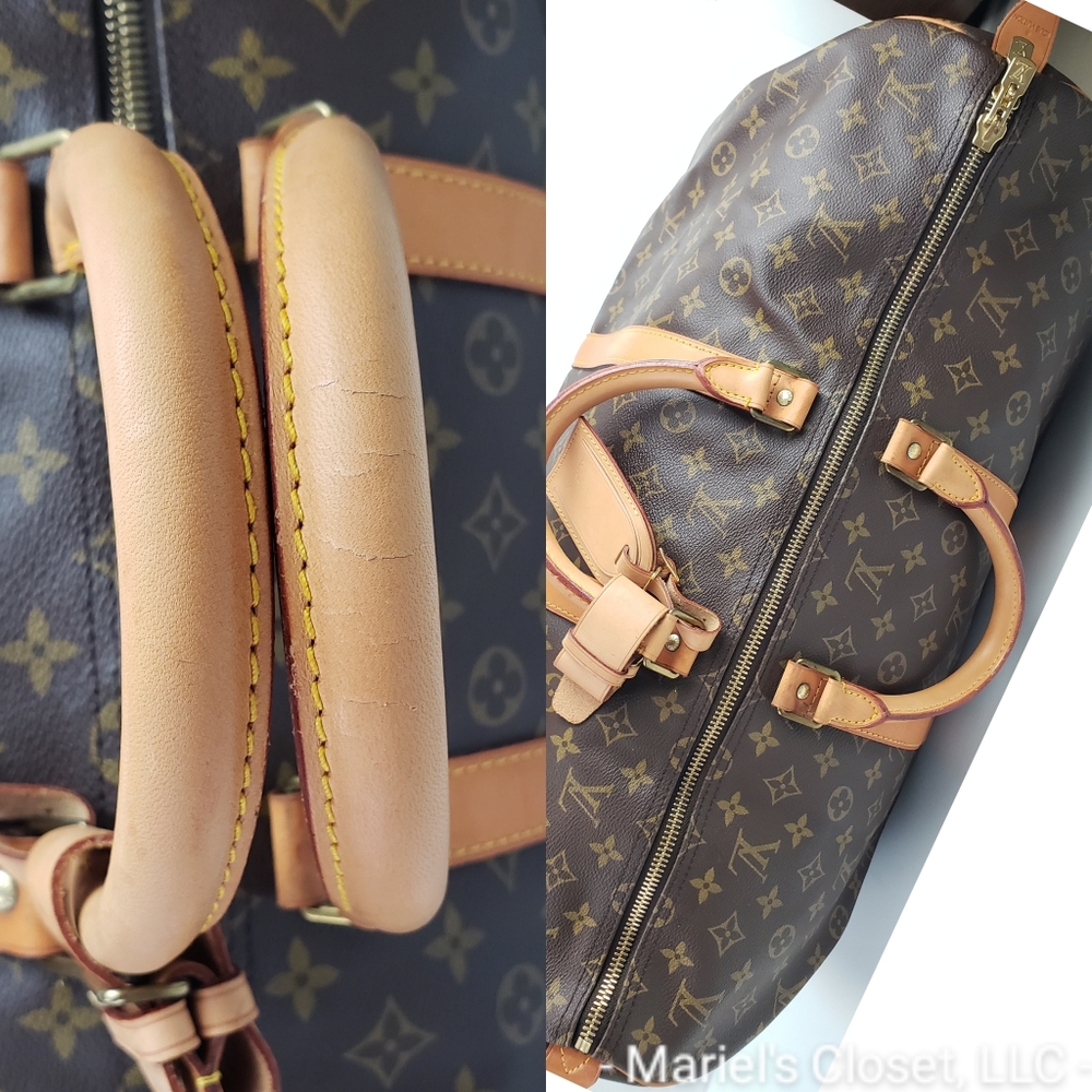 Authentic Louis Vuitton Keepall 55 Duffel Bag #2442M - Picture 4 of 10